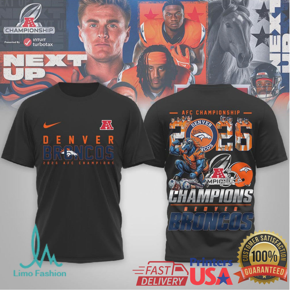 Denver Broncos 2026 Afc Champions Next Up Tshirt - Limotees LLC