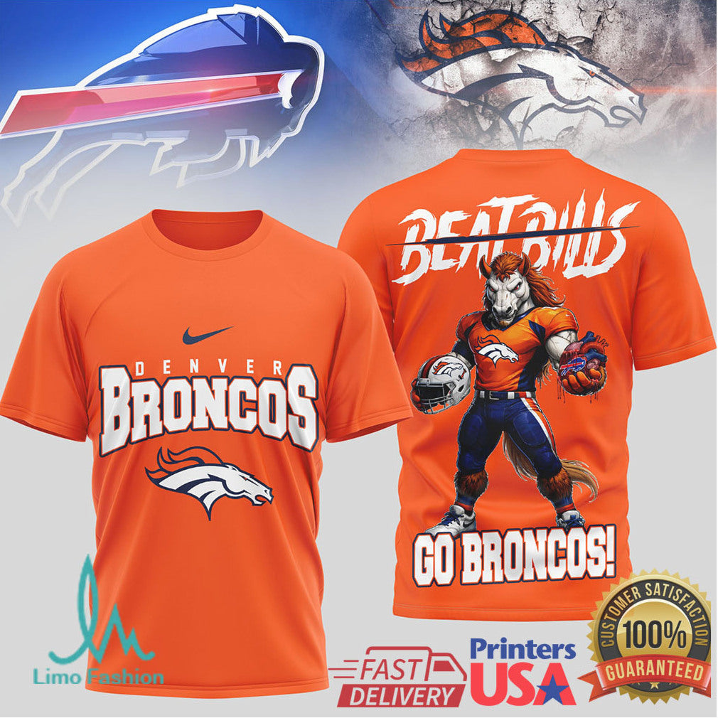 Denver Broncos Beat Bills Nfl Football Tshirt - Limotees LLC