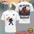 Denver Broncos Bigfoot We Believe NFL Graphic T Shirt - Limotees LLC
