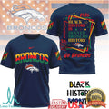 Denver Broncos Black History Month T Shirt100th Anniversary Edition - Limotees LLC