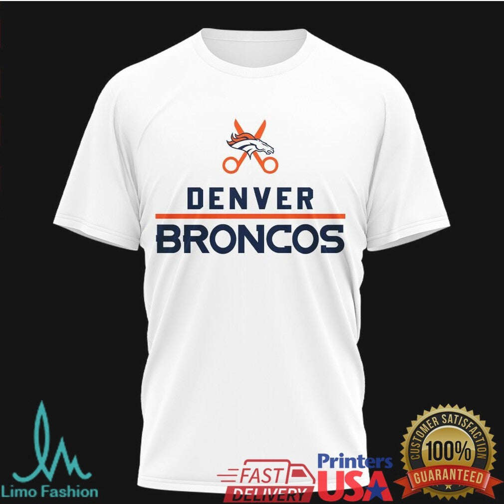 Denver Broncos Hairstylist T Shirt NFL Barber & Salon Gift T Shirt