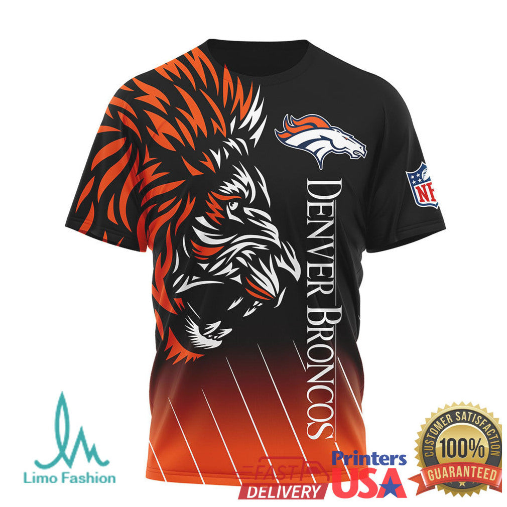 Denver Broncos Hakuna Matata The King United In Orange 3D T Shirt - Limotees LLC