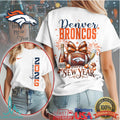 Denver Broncos Happy New Year 2026 Holiday Fan Graphic T Shirt - Limotees LLC