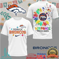 Denver Broncos Hispanic Heritage Month Vibrant Team Apparel T Shirt - Limotees LLC