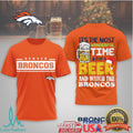Denver Broncos Holiday Beer & Watch The Game Graphic Shirt - Limotees LLC