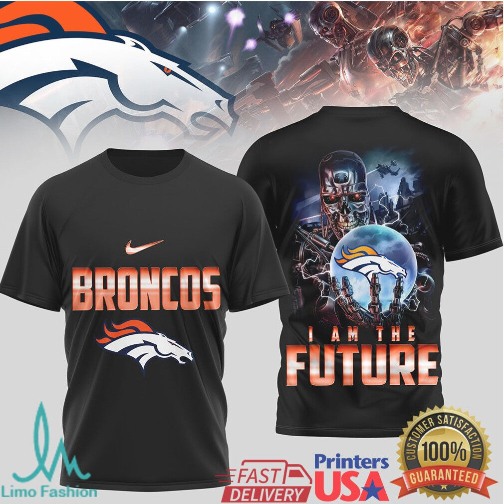 Denver Broncos “I Am The Future” Cybernetic Horse Graphic T Shirt - Limotees LLC