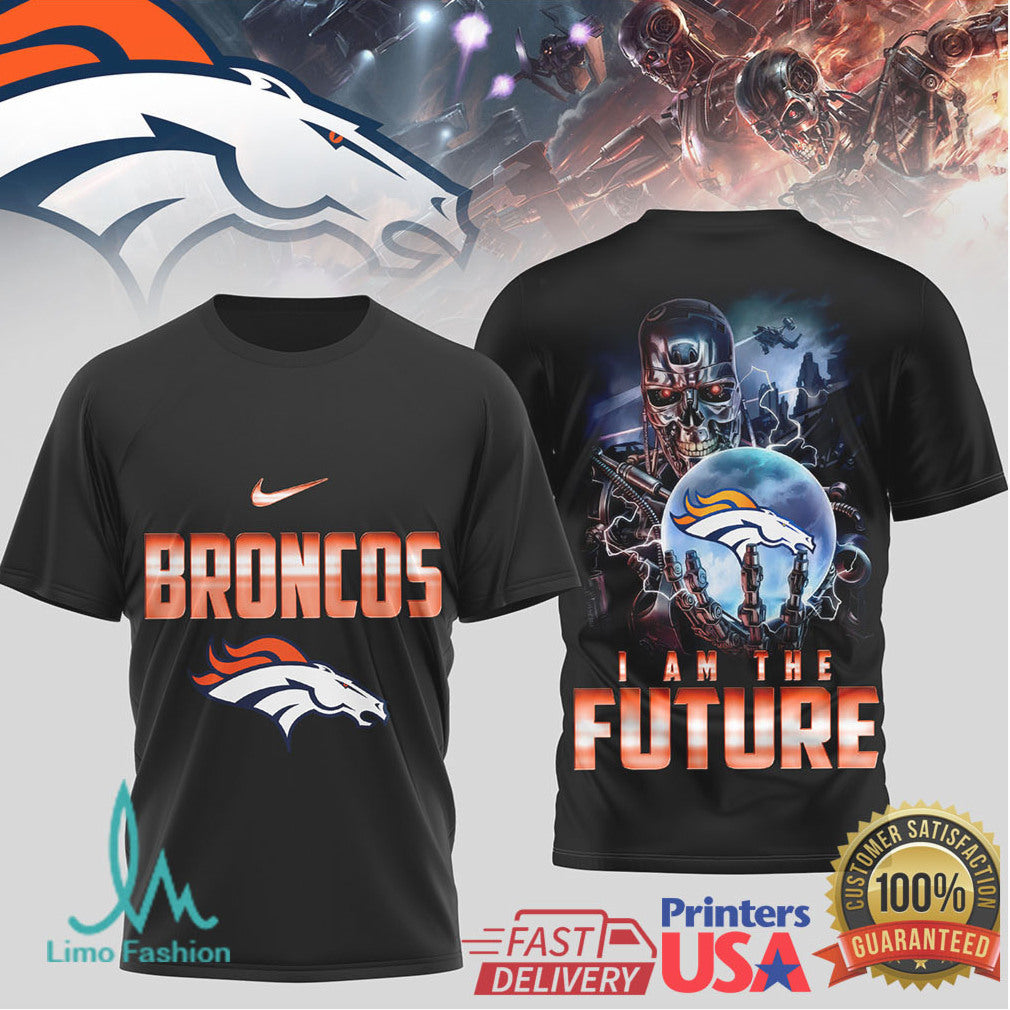 Denver Broncos “I Am The Future” Cybernetic Horse Graphic T Shirt - Limotees LLC