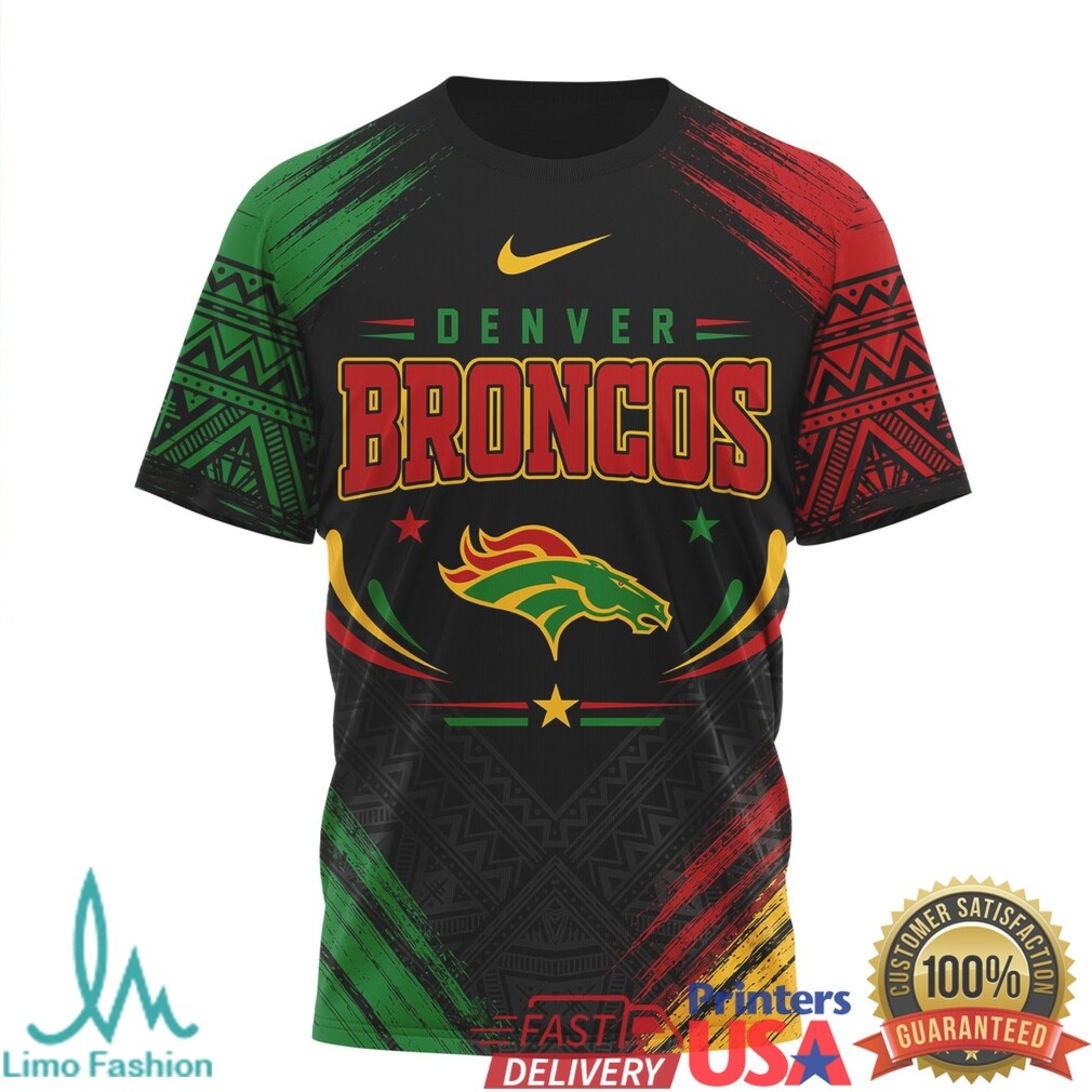 Denver Broncos Juneteenth Freedom Faith Future Graphic T Shirt - Limotees LLC
