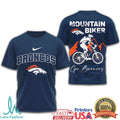 Denver Broncos Mountain Biking Design T Shirt Go Broncos Apparel - Limotees LLC