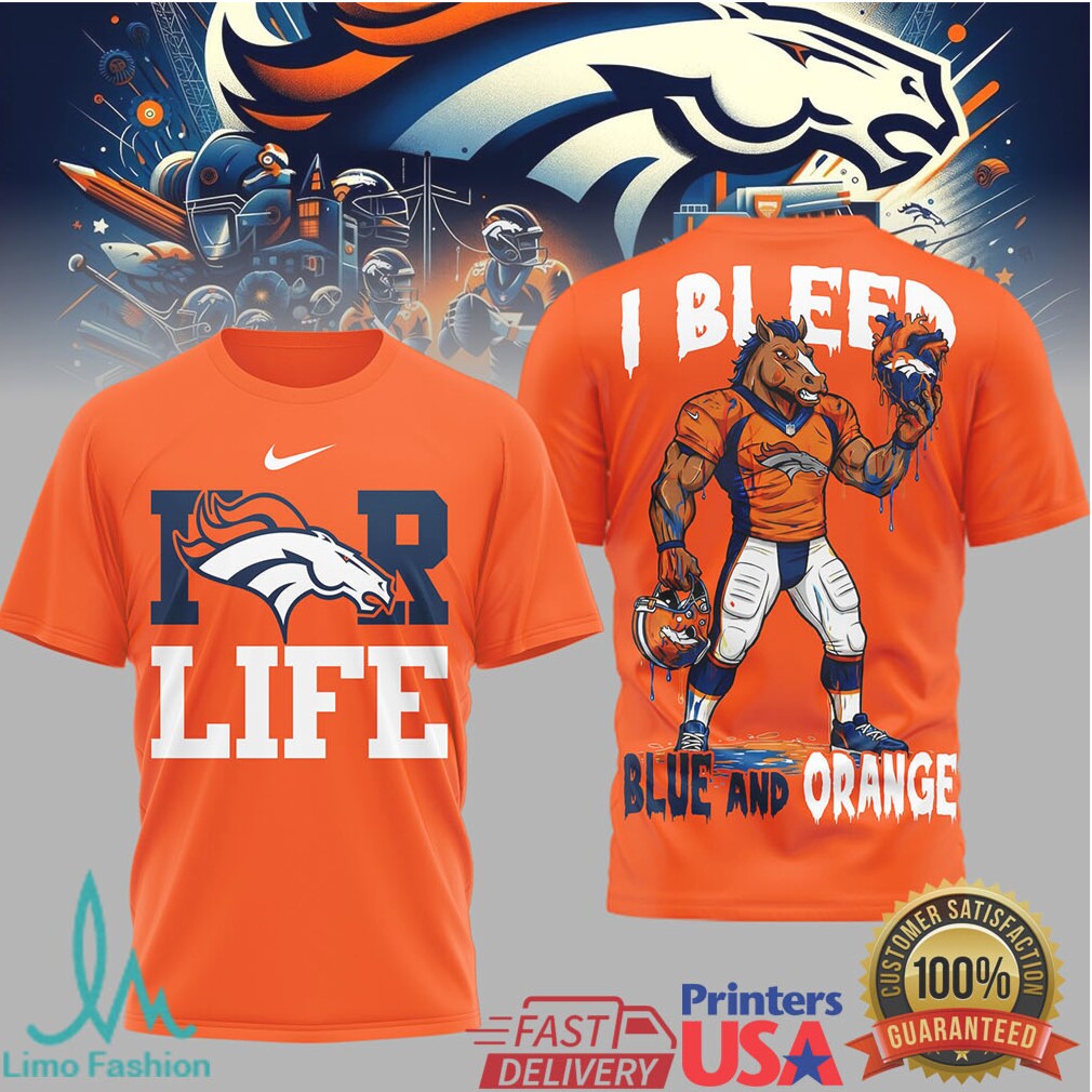 Denver Broncos Official NFL Built on Loyalty For Life 3D Shirt - Limotees LLC