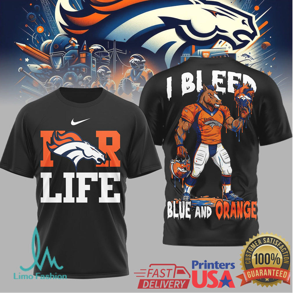 Denver Broncos Official NFL Built on Loyalty For Life 3D Shirt - Limotees LLC