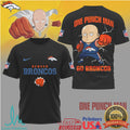 Denver Broncos One Punch Man Saitama Anime Sports T Shirt - Limotees LLC