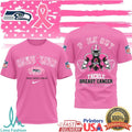Denver Broncos Pink Out Tackle Breast Cancer Awareness Graphic T Shirt - Limotees LLC