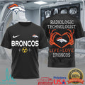 Denver Broncos Radiologic Technologist T Shirt Live Love Broncos X Ray Tech Rad Tech Gift - Limotees LLC