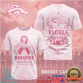 Denver Broncos Tackle Breast Cancer Awareness Pink T Shirt - Limotees LLC
