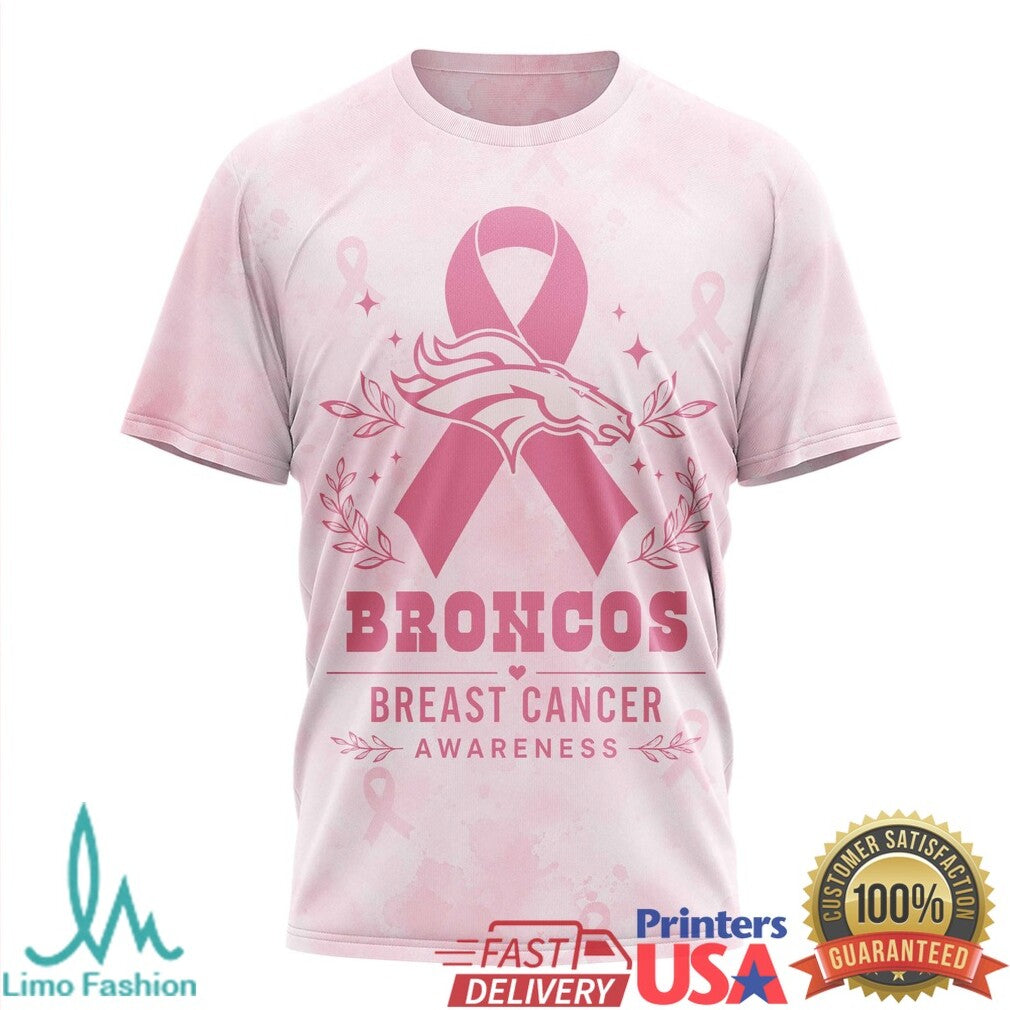 Denver Broncos Tackle Breast Cancer Awareness Pink T Shirt - Limotees LLC
