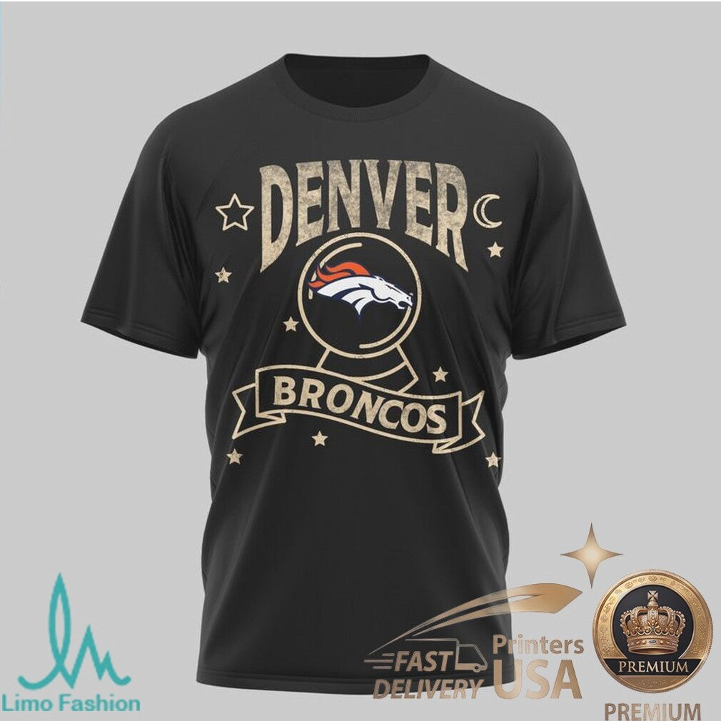 Denver Broncos Tarot Card Design Mystic Football T Shirt - Limotees LLC