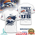 Denver Broncos “They Not Like Us” Mile High Rip Design Tee - Limotees LLC