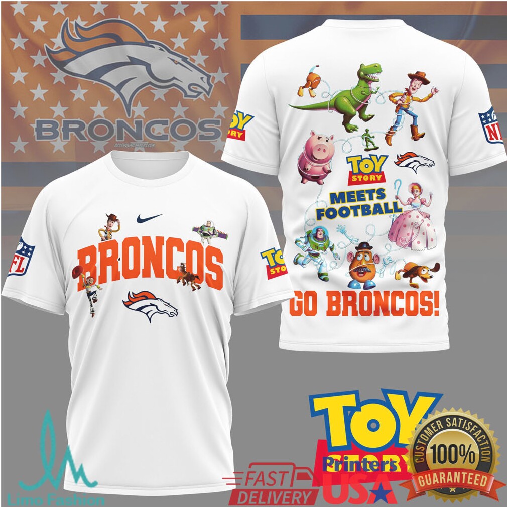 Denver Broncos Toy Story Meets Football Fan T Shirt - Limotees LLC