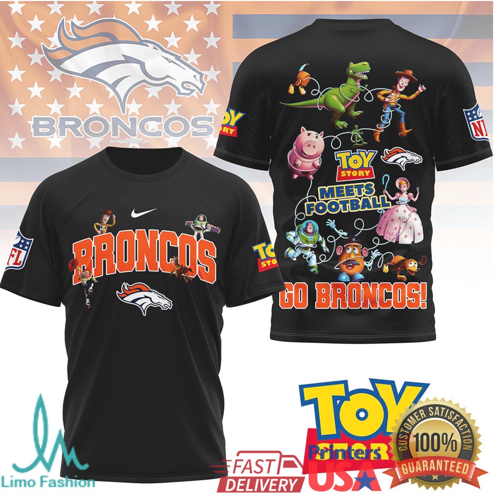 Denver Broncos Toy Story Meets Football Fan T Shirt - Limotees LLC