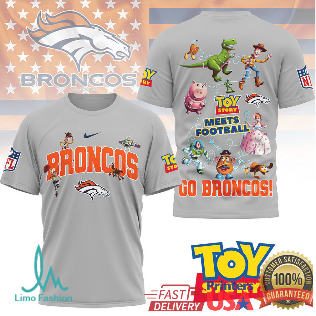 Denver Broncos Toy Story Meets Football Fan T Shirt - Limotees LLC