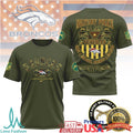Denver Broncos US Army Military Police Veteran Appreciation T Shirt - Limotees LLC