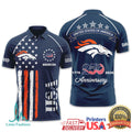 Denver Broncos USA 250th Anniversary Custom Name T Shirt - Limotees LLC