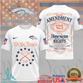 Denver Broncos We The People 1776 Patriot Second Amendment T shirt - Limotees LLC