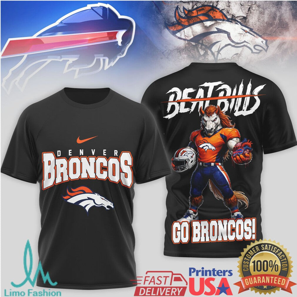 Denver Broncos vs Buffalo Bills Gameday Rivalry Football Shirt - Limotees LLC