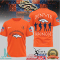 Denver Broncos x Dave Matthews Band Artistic Team Spirit T Shirt - Limotees LLC