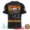 Denver Broncos x KISS Rock Band Vintage Graphic NFL T Shirt - Limotees LLC