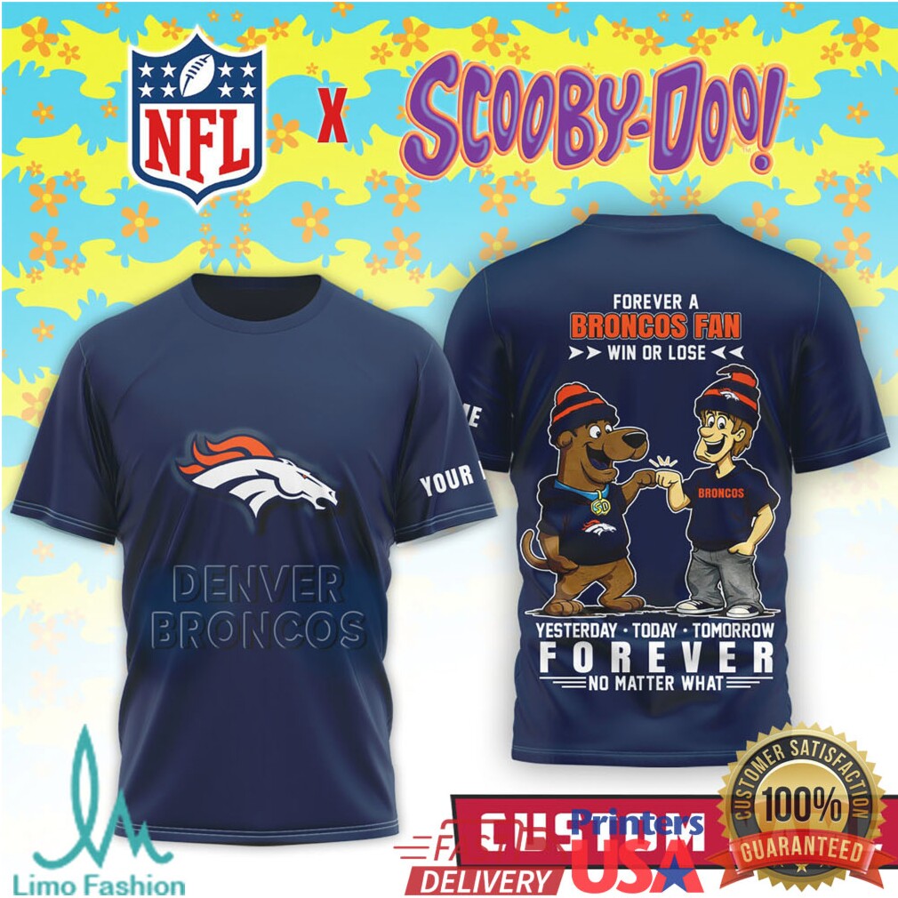 Denver Broncos x Scooby Doo Custom “Win or Lose” Fan T Shirt