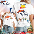 Denver Broncos x Toy Story Movie Logo Mashup White T Shirt - Limotees LLC