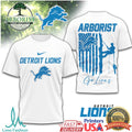Detroit Lions Arborist Tree Service American Flag T Shirt - Limotees LLC
