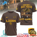 Detroit Lions Brown and Proud UPS Graphic Short Sleeve Tee - Limotees LLC