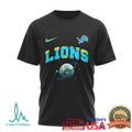 Detroit Lions Earth Day One Planet One Goal Football T Shirt