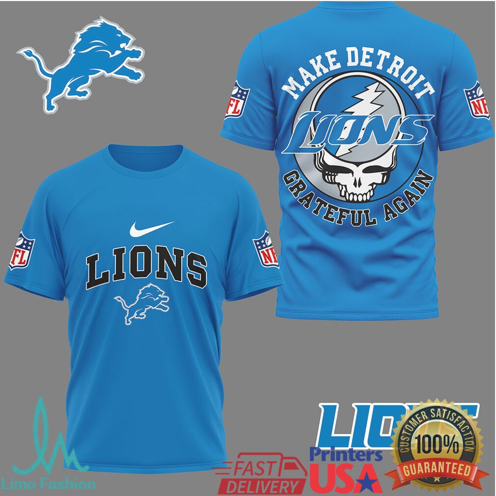 Detroit Lions Grateful Dead Steal Your Face Nfl Fan Tshirt - Limotees LLC