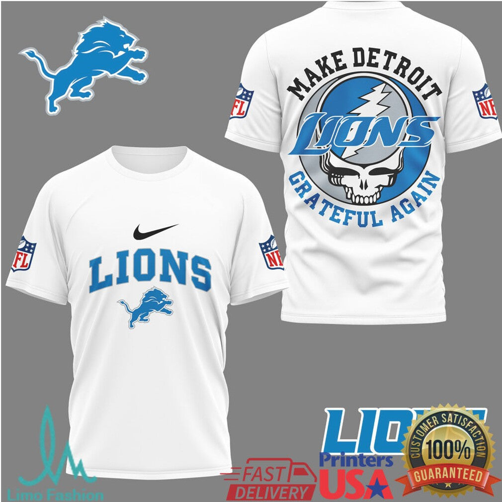 Detroit Lions Grateful Dead Steal Your Face Nfl Fan Tshirt - Limotees LLC