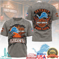 Detroit Lions Harley Davidson For Life T Shirt - Limotees LLC