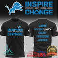 Detroit Lions Inspire Change Social Justice NFL T Shirt and Hoodie - Limotees LLC
