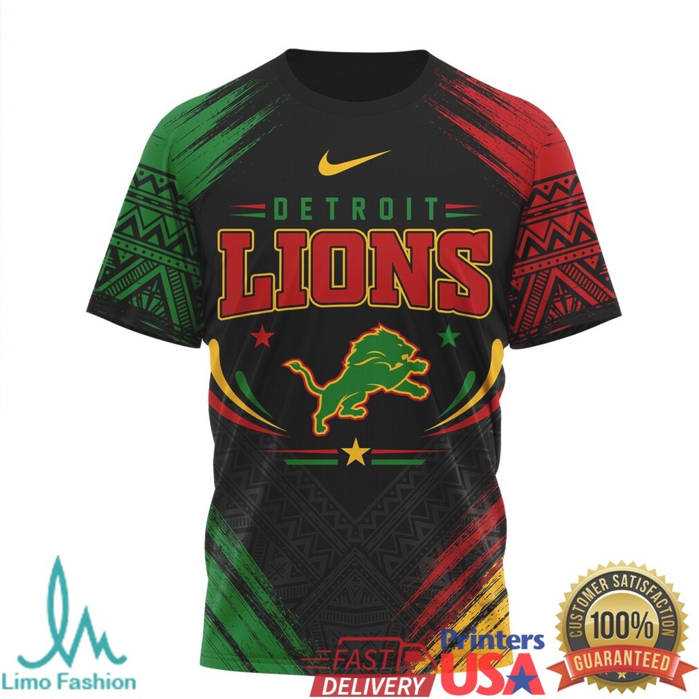 Detroit Lions Juneteenth Freedom Faith and Future Football T Shirt - Limotees LLC