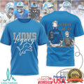 Detroit Lions Legacy Custom T Shirt Family Football Match Day T Shirt - Limotees LLC