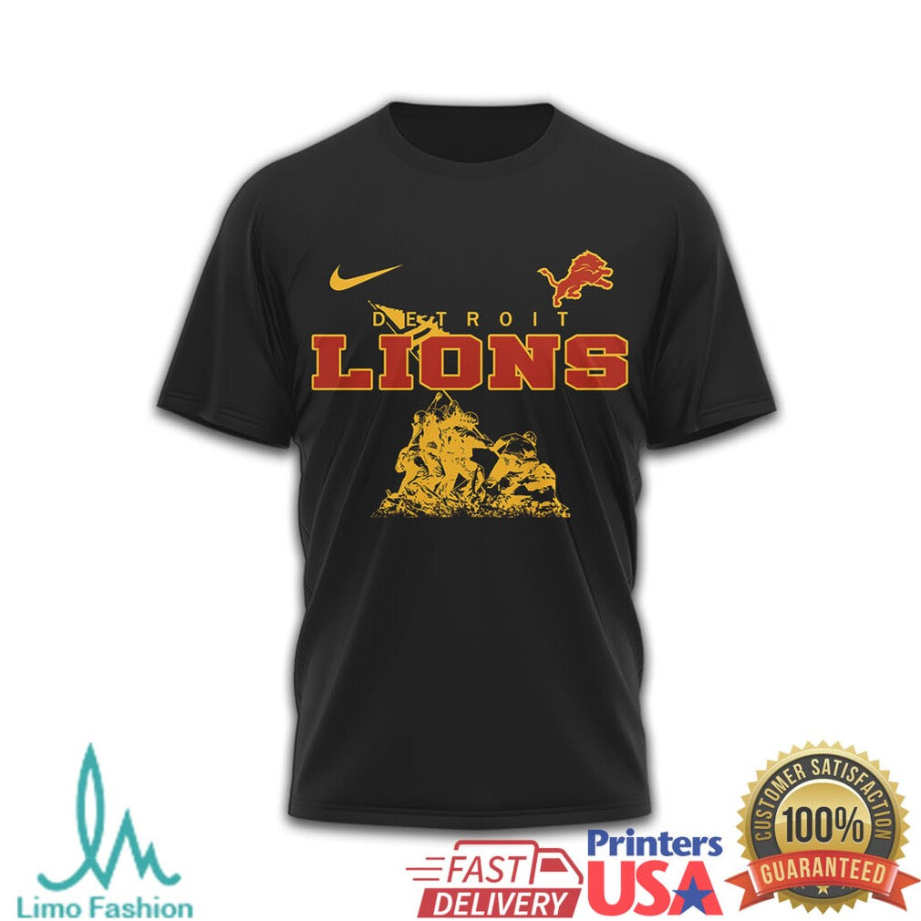 Detroit Lions Marine Corps Veteran “Being A Marine Is A Choice” T Shirt - Limotees LLC