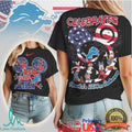Detroit Lions Mickey & Friends America's 250th Anniversary T Shirt - Limotees LLC