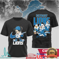 Detroit Lions Mickey Mouse and Friends Personalized Name Shirt - Limotees LLC