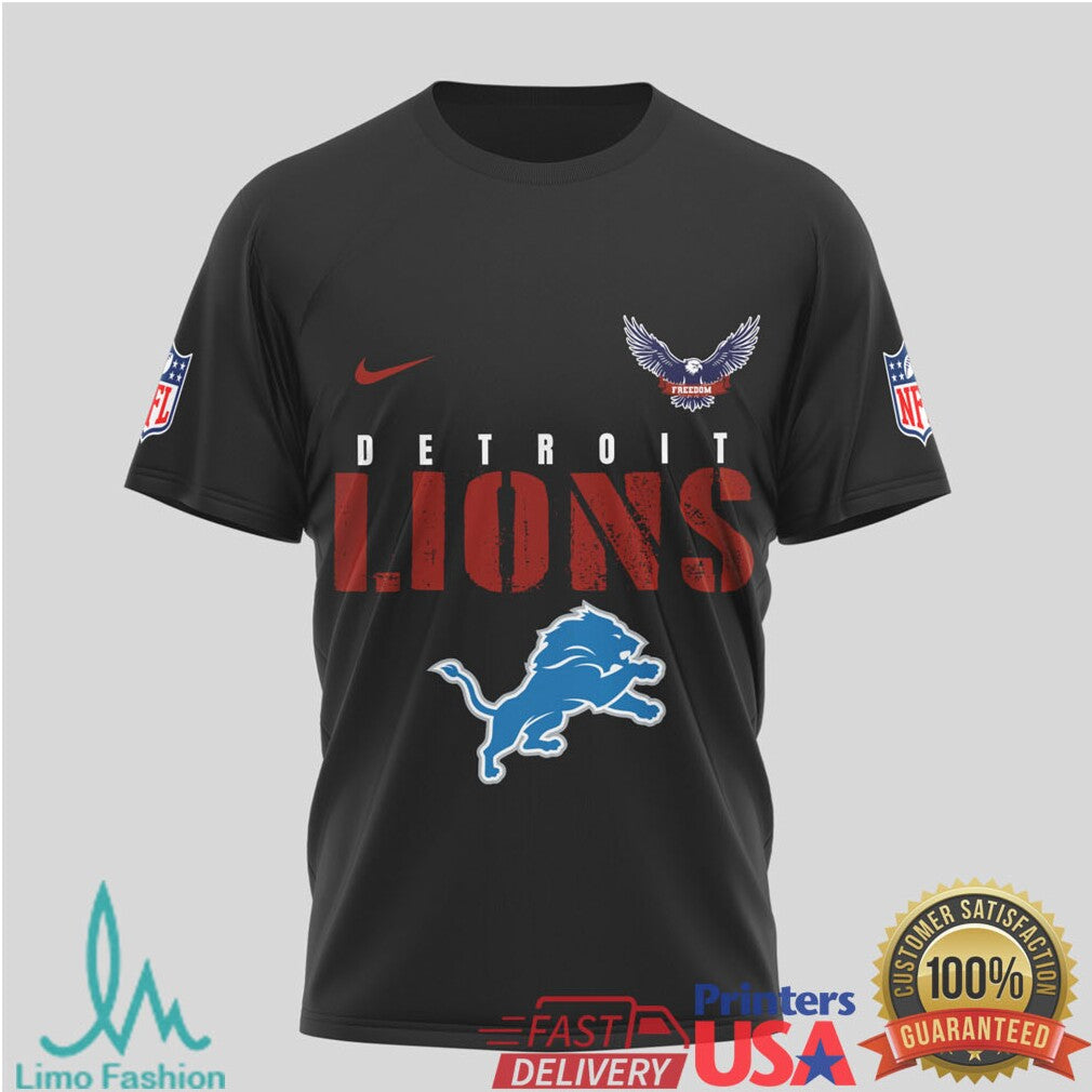 Detroit Lions Military Appreciation “Thank You Veterans” 3D T Shirt - Limotees LLC