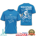 Detroit Lions Mountain Biking Graphic Shirt Go Lions Outdoor Wear - Limotees LLC