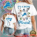 Detroit Lions Official NFL Grateful Dead Nurse 3D Shirt - Limotees LLC