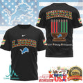 Detroit Lions Official NFL Kwanzaa Pride 3D Shirt - Limotees LLC