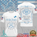 Detroit Lions Second Amendment American Bill of Rights 1776 T Shirt - Limotees LLC